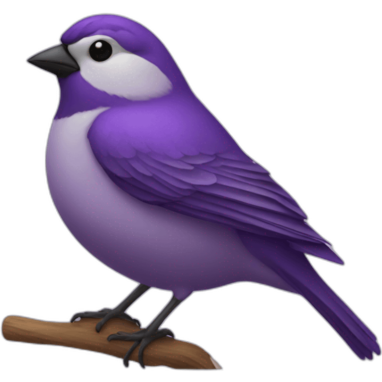 purple fat sparrow emoji