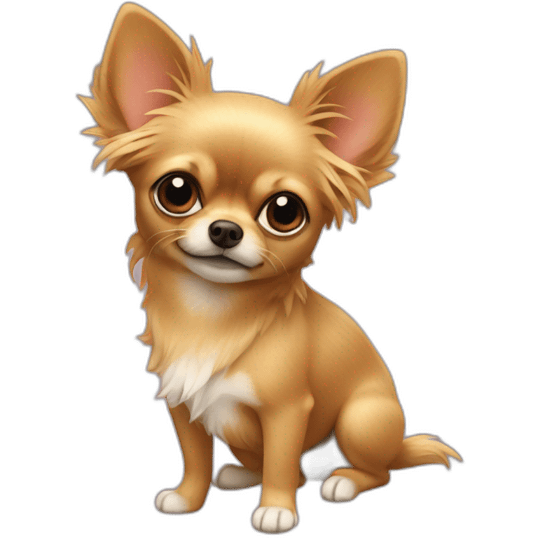 coeur chihuhua + yorkshire emoji