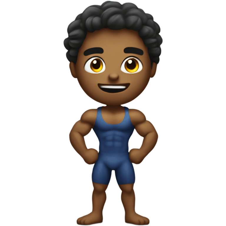 Pip-squeak body builder emoji