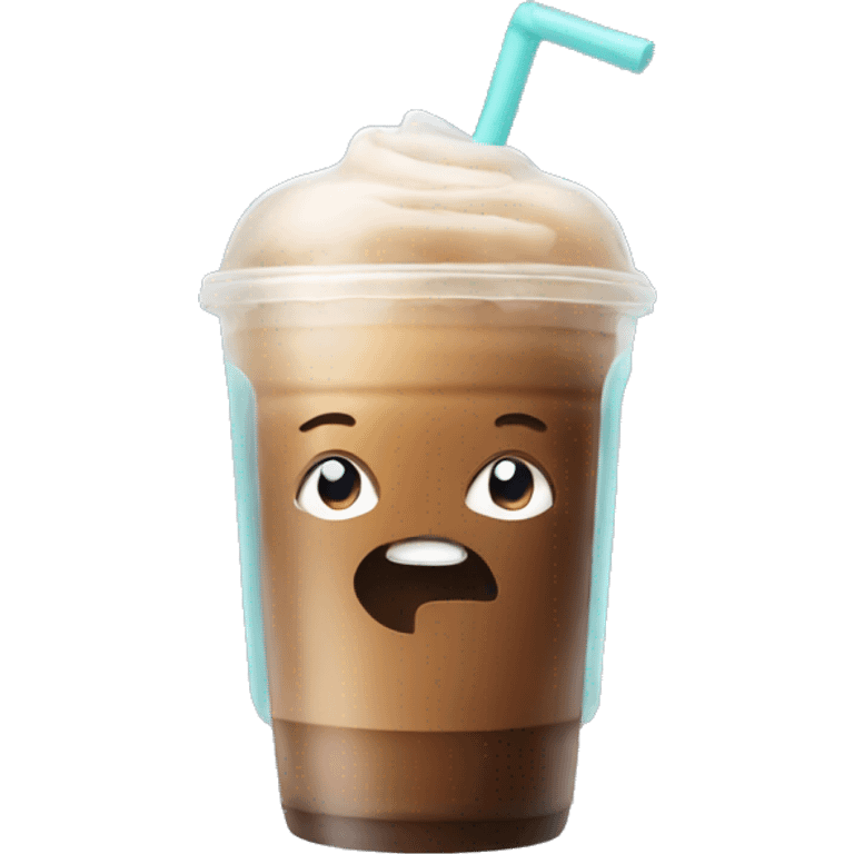 an iced coffee emoji