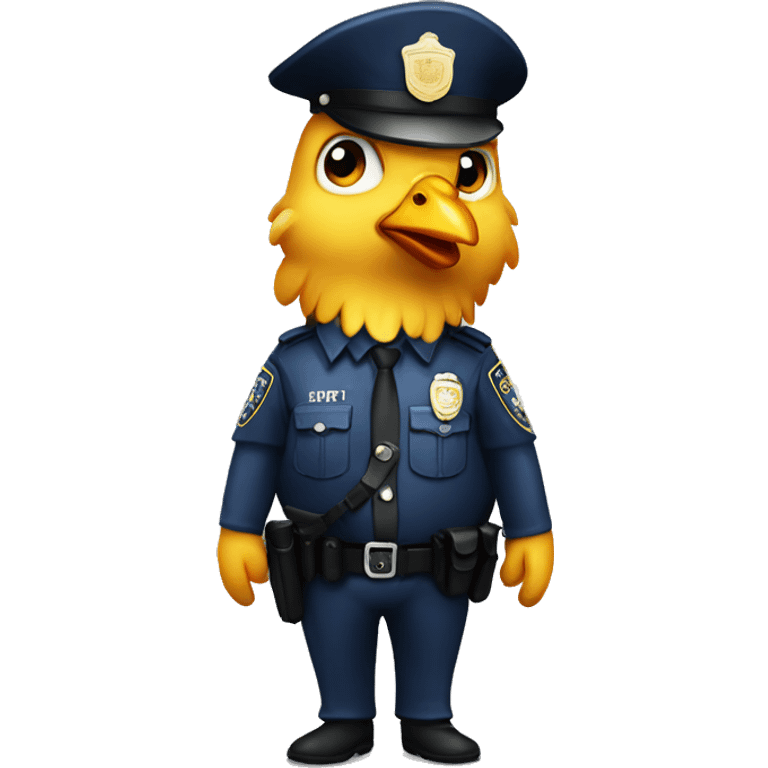 Chiken police emoji