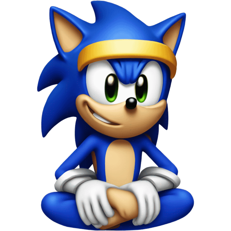 sonic making an i don’t know expression emoji