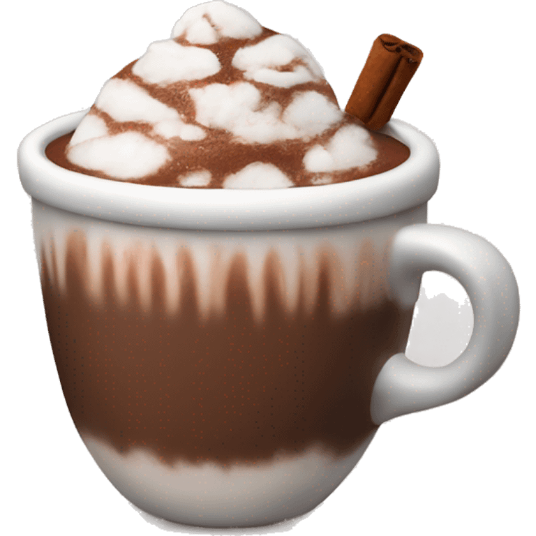 Cozy hot chocolate emoji