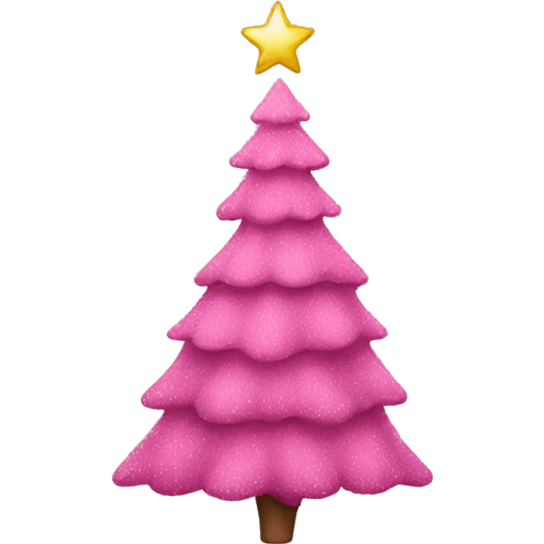 pink christmas tree emoji