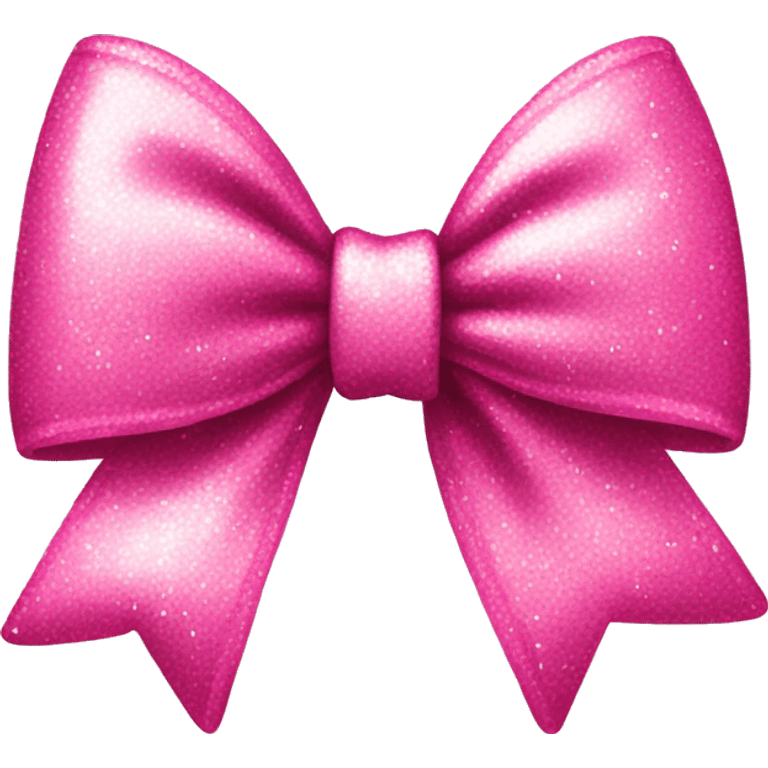 Sparkly pink bow  emoji