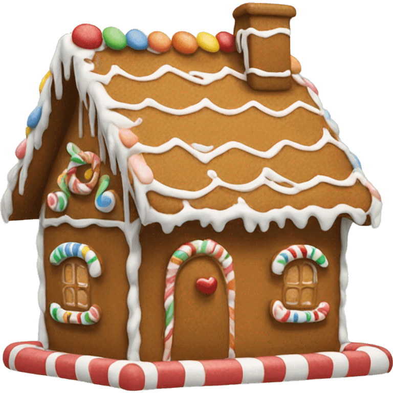 gingerbread house emoji