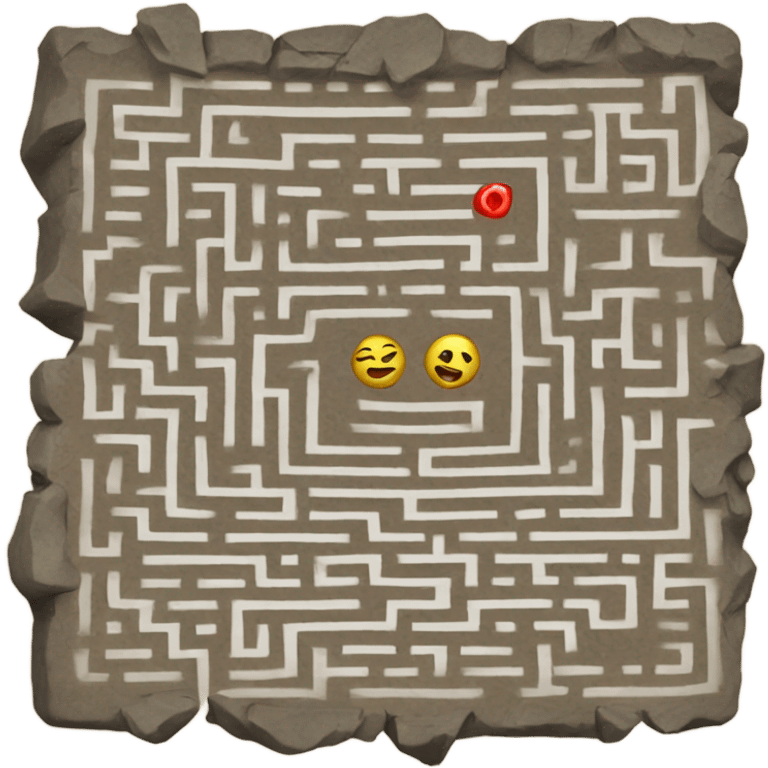 Labyrinth rocks emoji