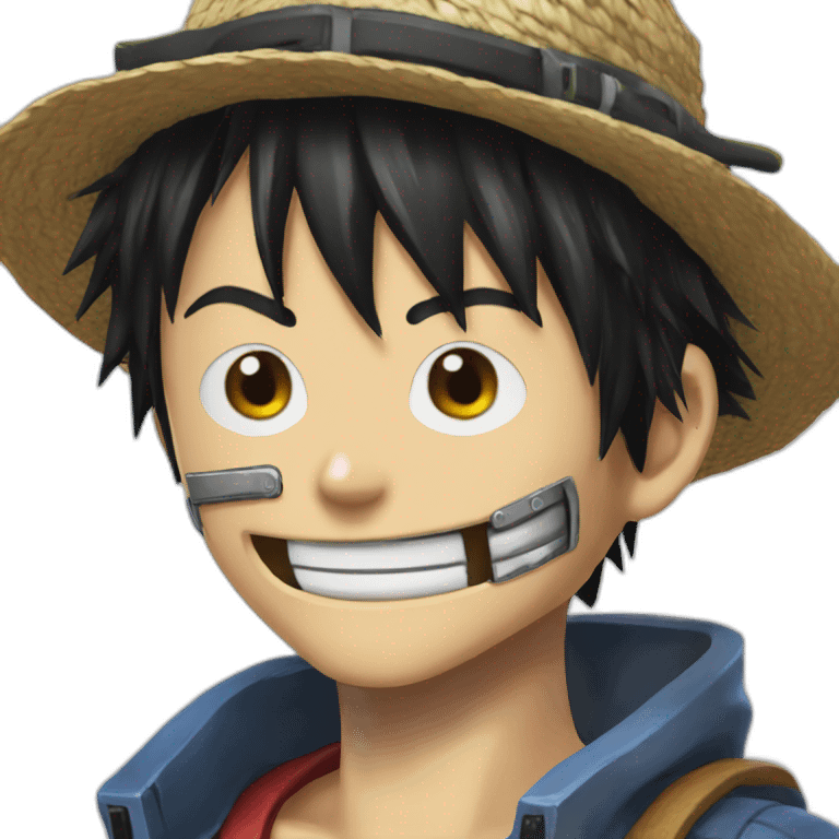 luffy cyberpunk emoji