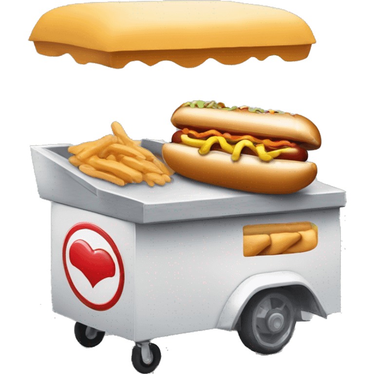 Carrito de hot dogs y hamburguesas qué lleva por nombre  NURSE emoji