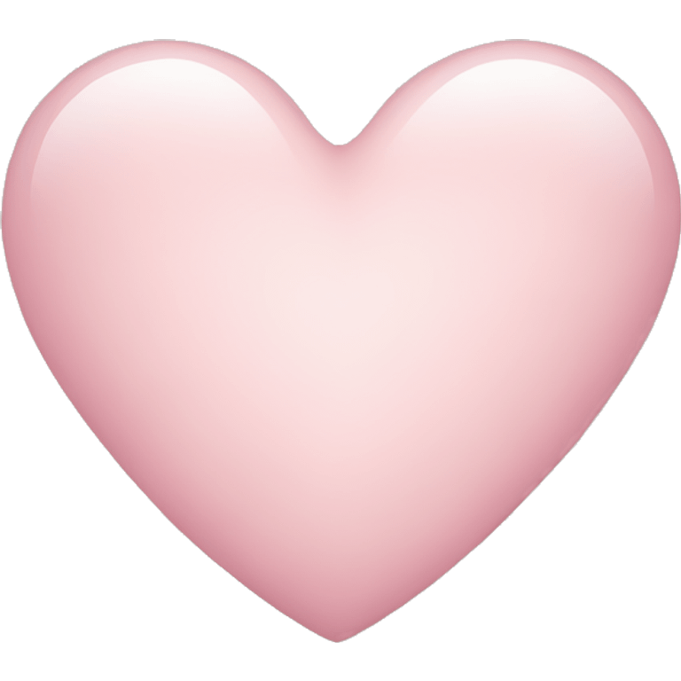 Light pink heart emoji