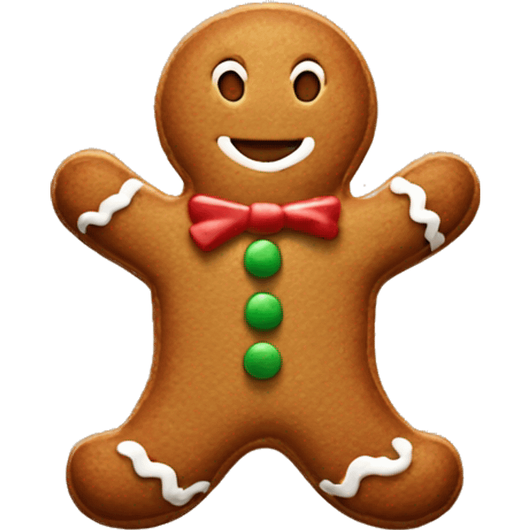 Gingerbread man emoji