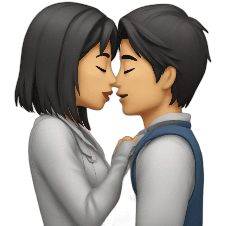 akito and toya kiss emoji