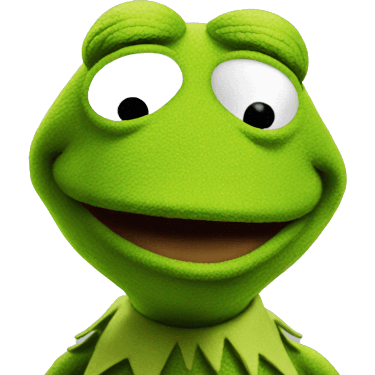 The meme of Kermit the frog emoji