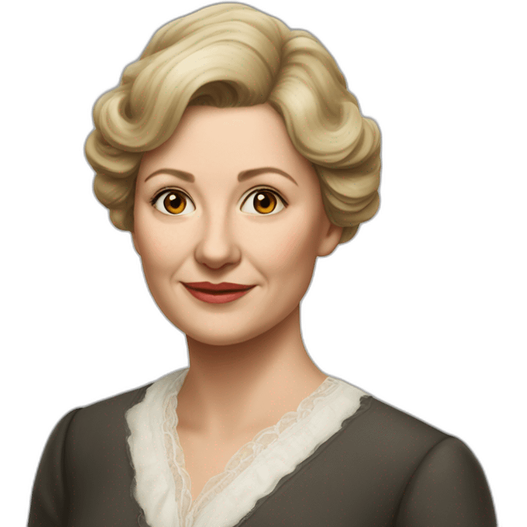 photorealistic marie skłodowska emoji