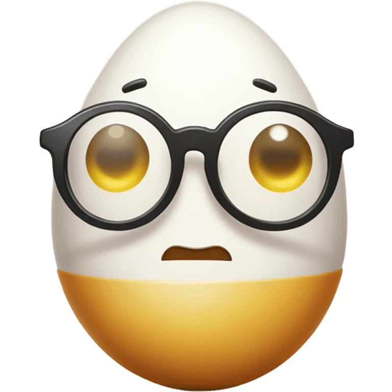 egg wearing glasses emoji