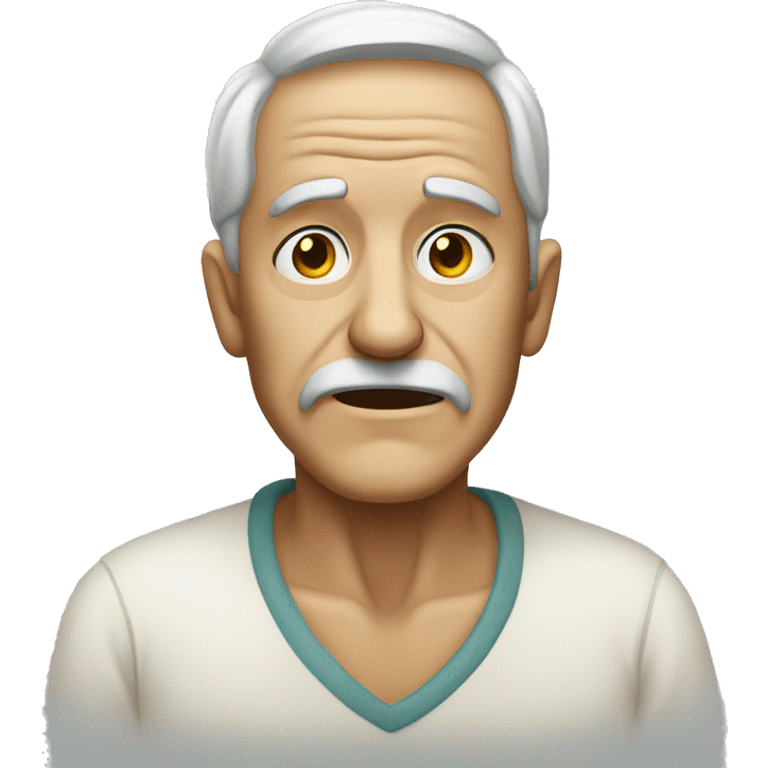 an old and sick man emoji