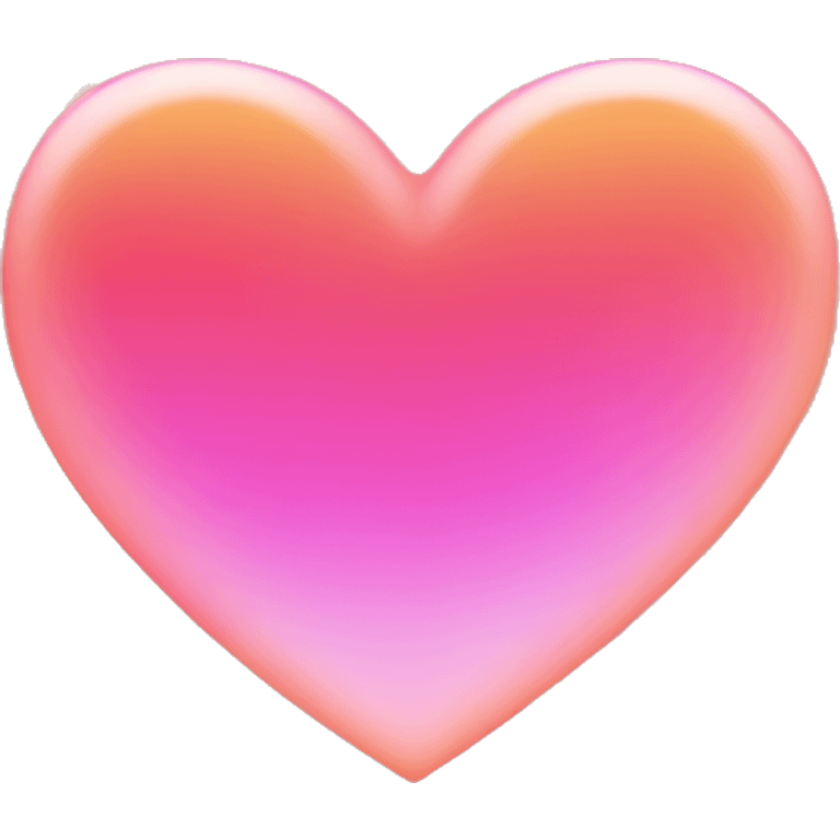 orange and pink gradient heart emoji