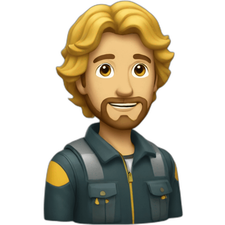 Fisherman with bee gee haircut  emoji