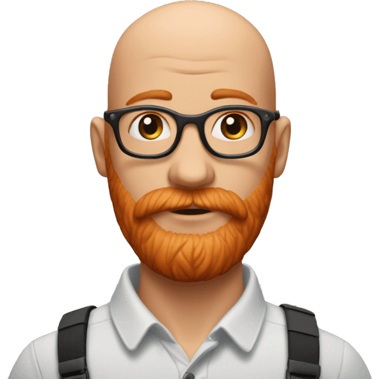 bald red beard photojournali emoji