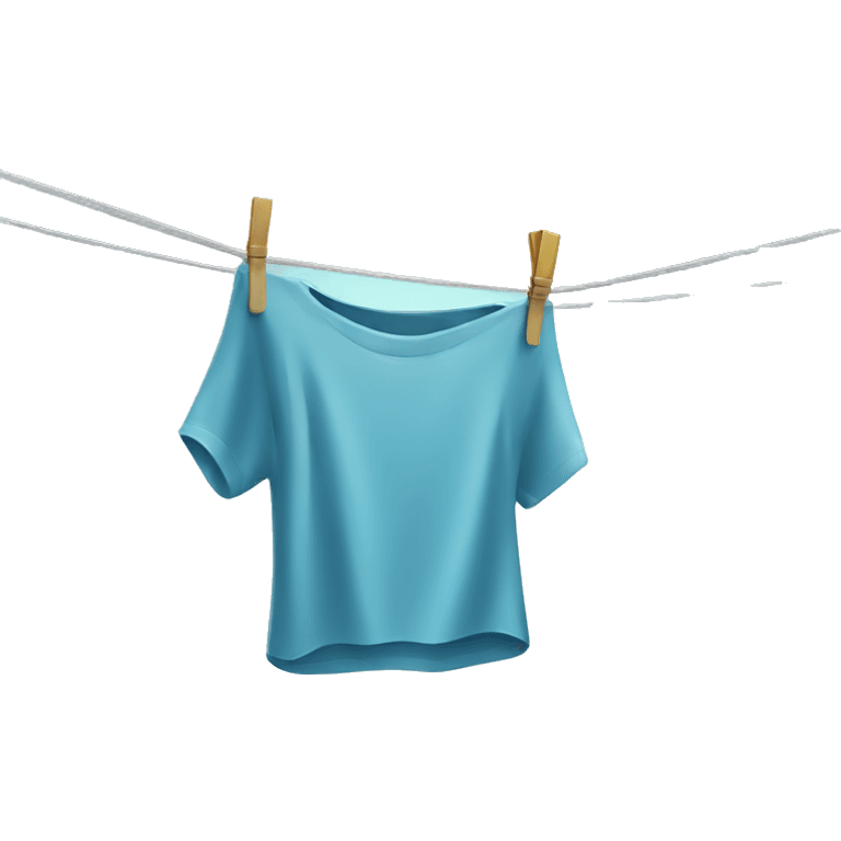 wet clothes on washing line  emoji