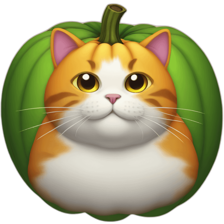 fat cat pumpkin emoji