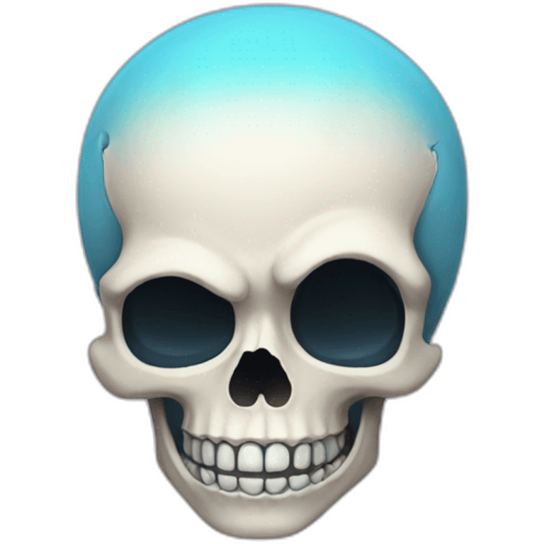 Smiling skull emoji