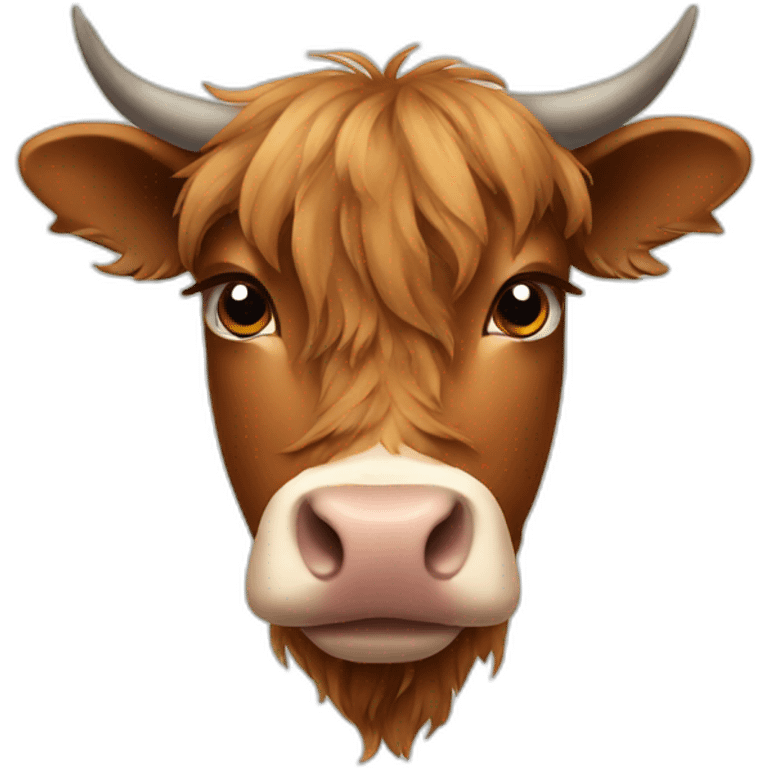 scottish cow emoji