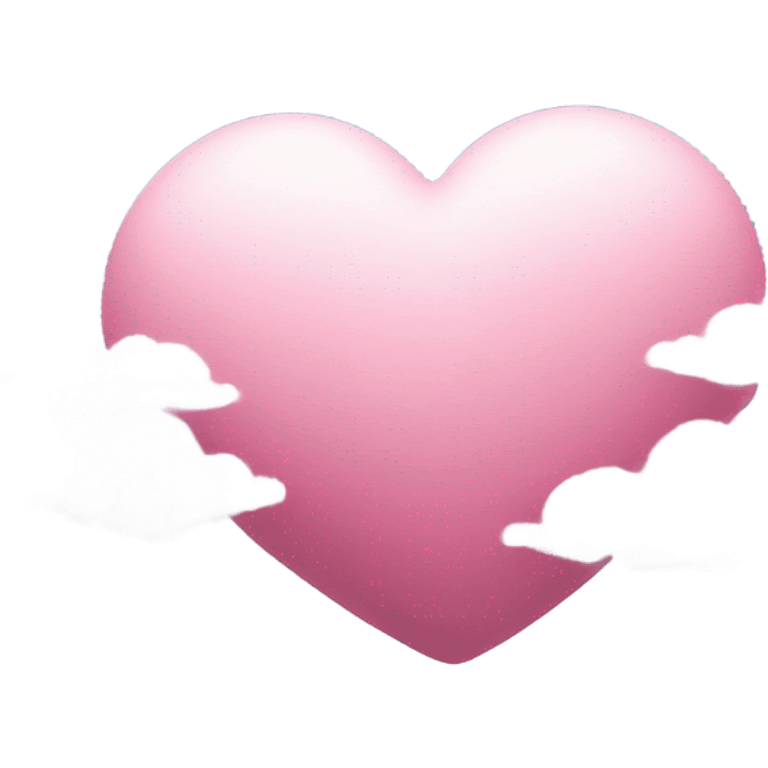 pink heart + cloud emoji