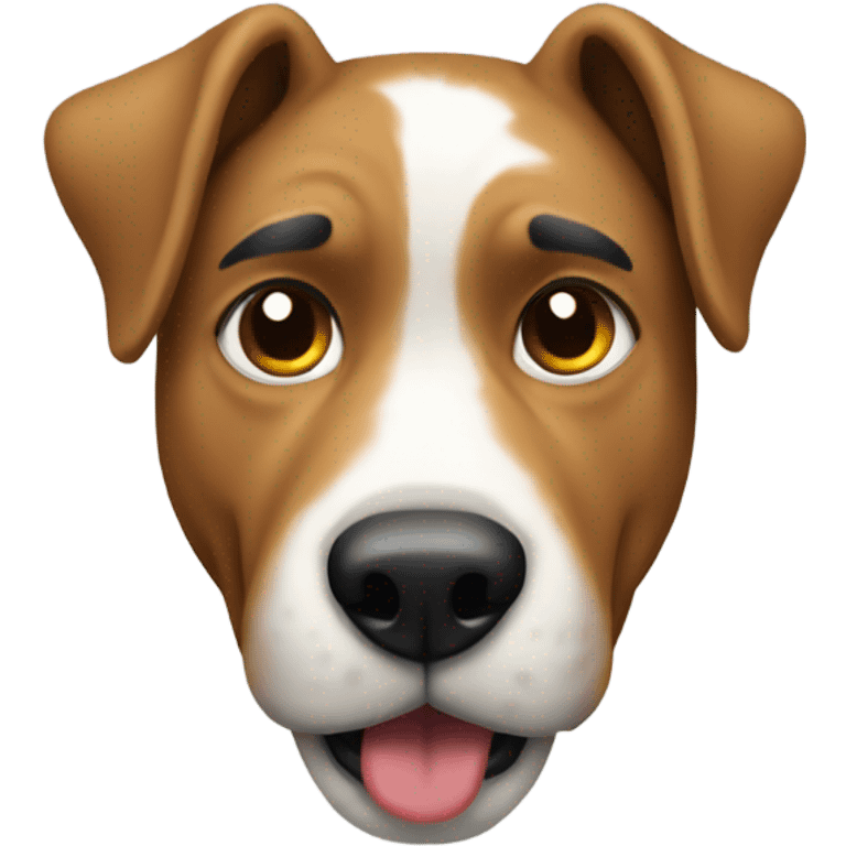 Create a dog in the bad  emoji