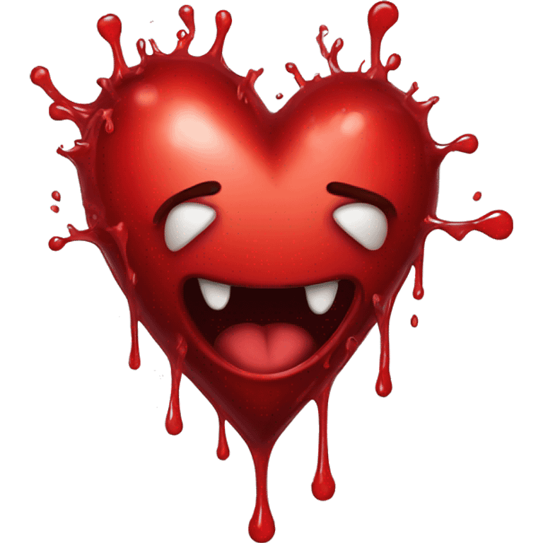 bleeding red heart emoji