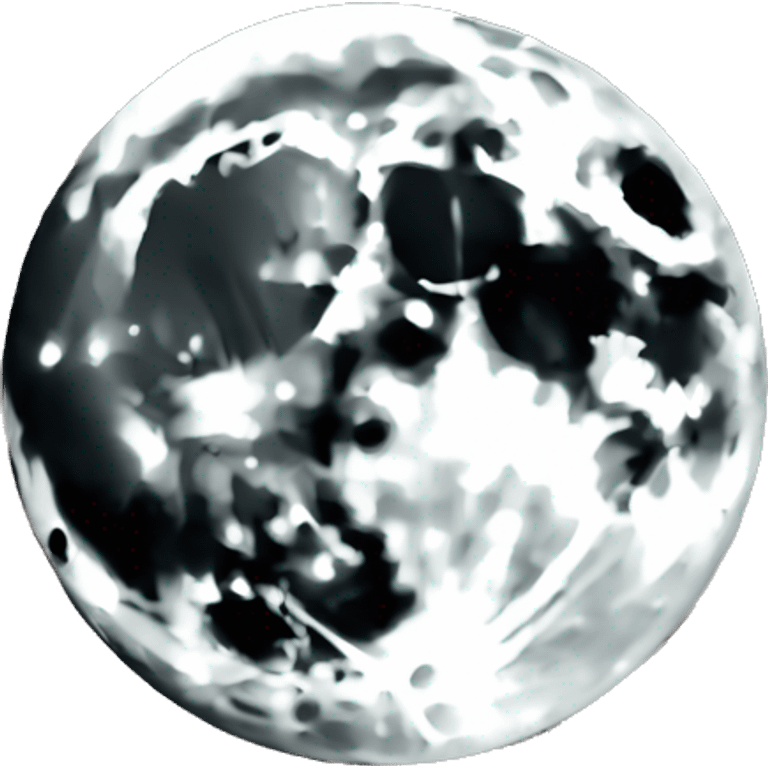 Une fusée qui atterrit dans l’œil de la lune  emoji