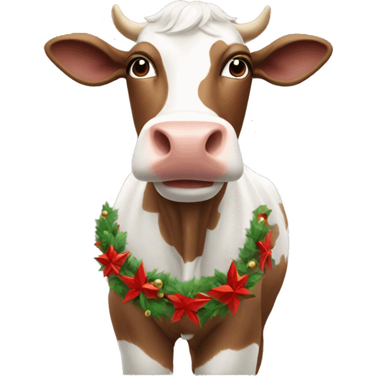 Cow Christmas  emoji