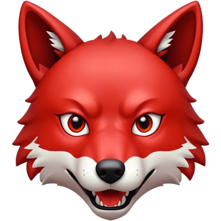 Scary Red Wolf emoji