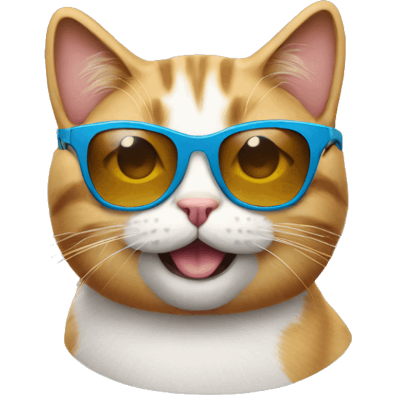 Cat with sunglasses emoji