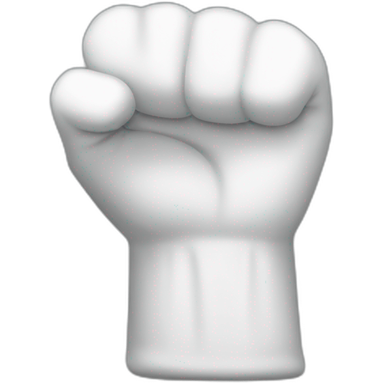 White glove fist emoji