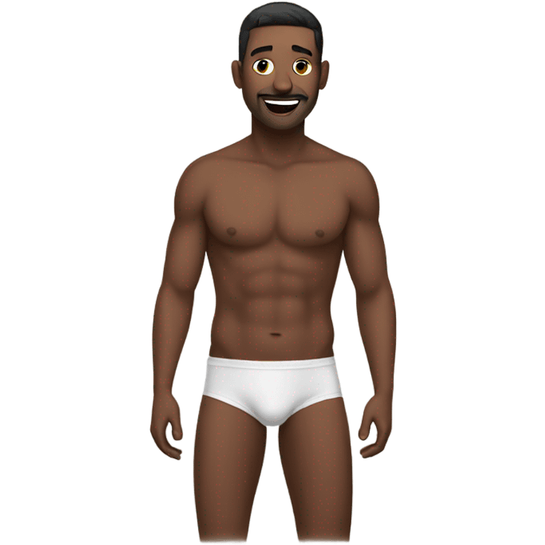 Gay man in underwear emoji