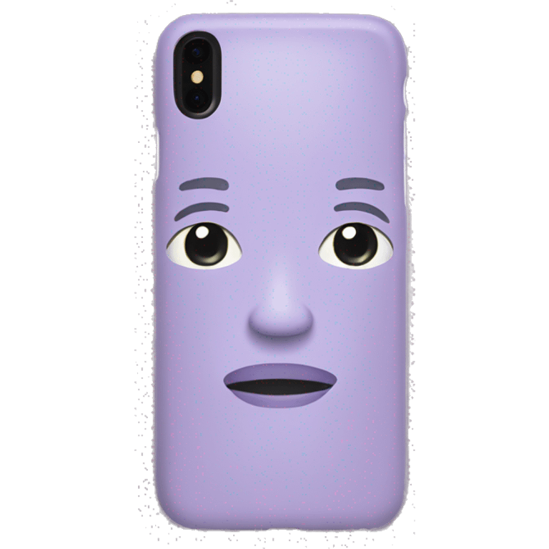 light purple phone case emoji