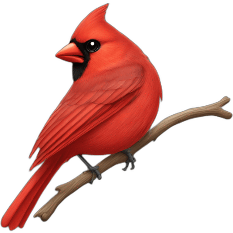 Red cardinal bird emoji