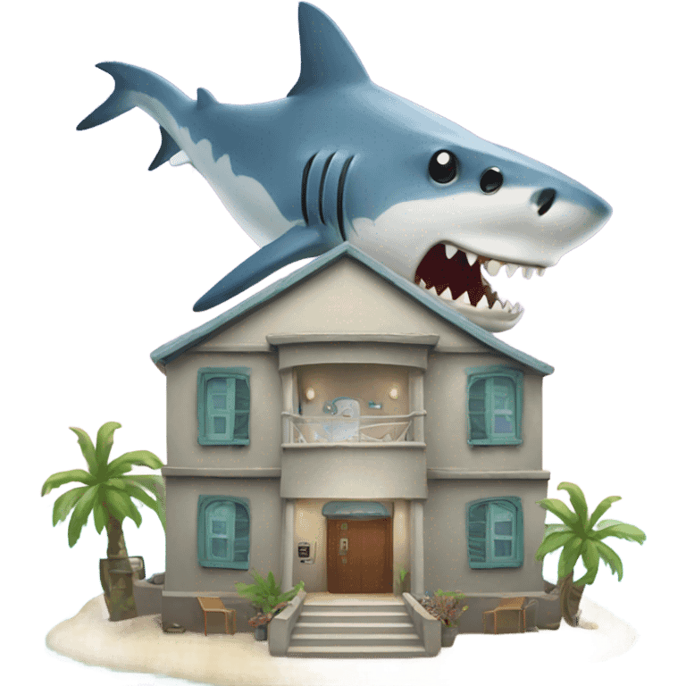 shark hotel emoji