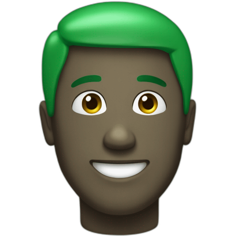 happy person with green Tsirt  emoji