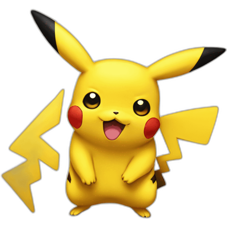 Pikachu fessant un chek a emphynobie emoji