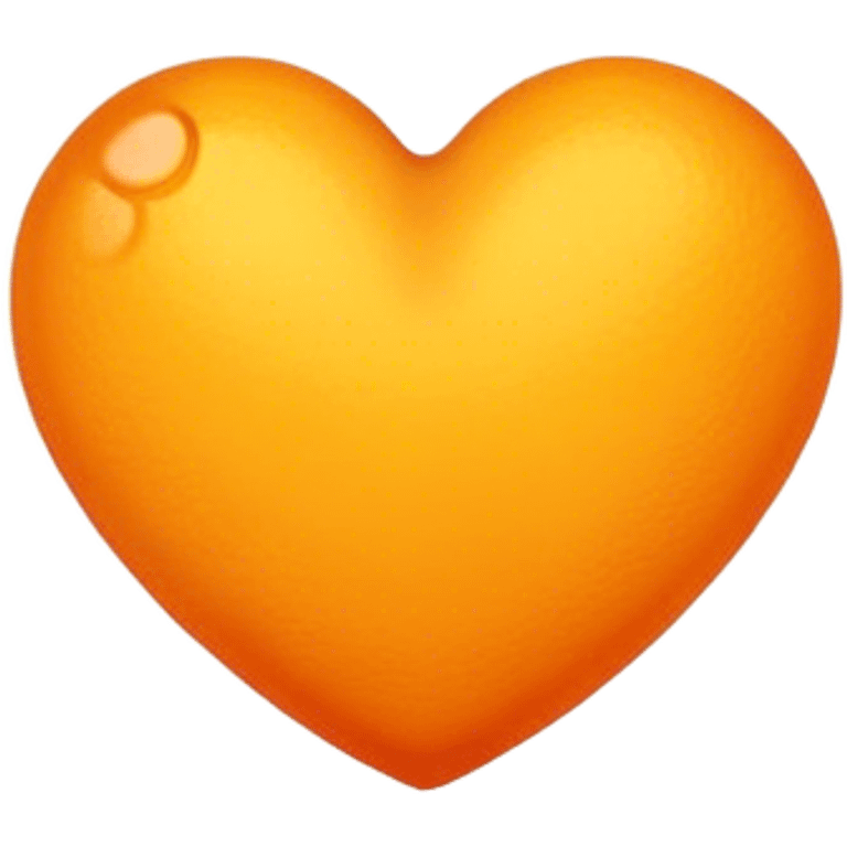 Orange yellow heart emoji