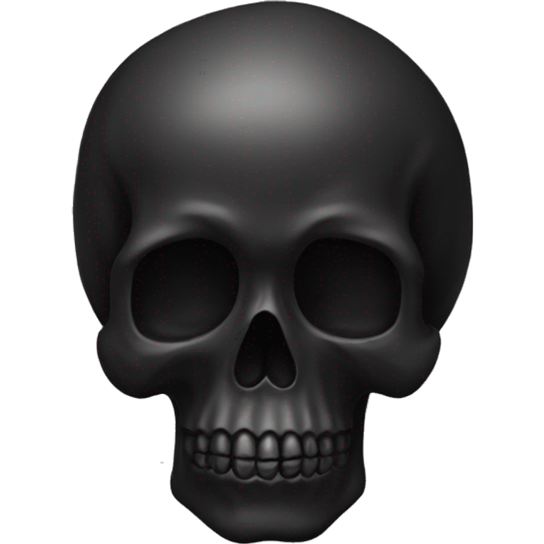 Black scull emoji