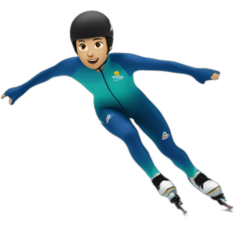 Speed skating emoji