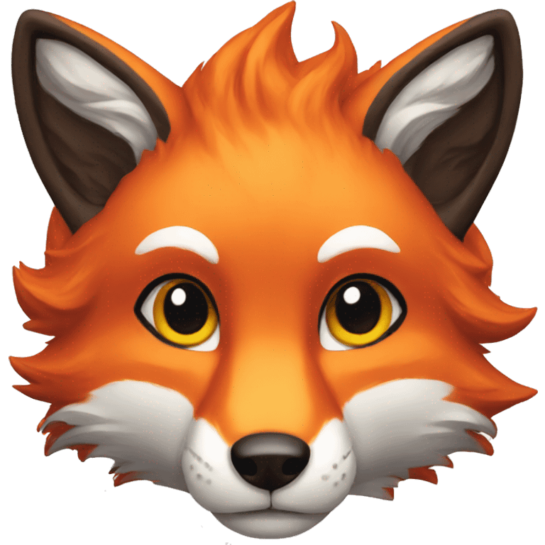 Fox fire emoji