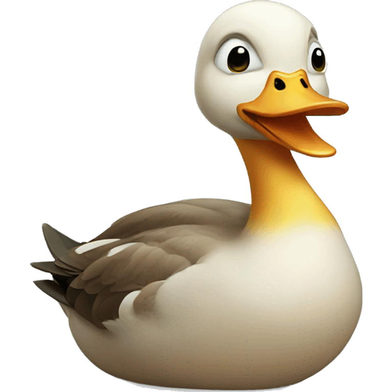 duck irritated emoji