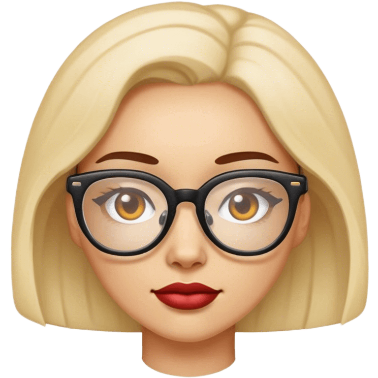 woman in glasses  emoji