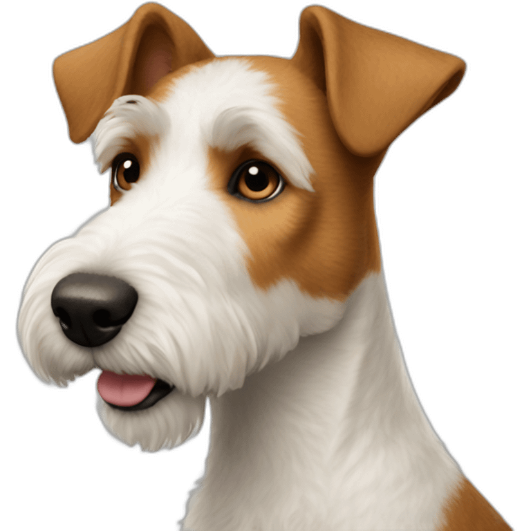 profile of fox terrier brown emoji