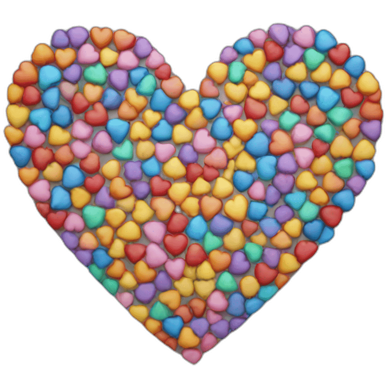 Multicolor heart emoji