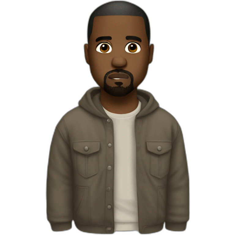 Kanye west with News emoji